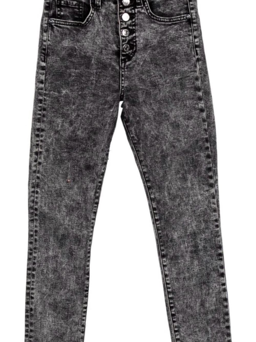 NWOT-Veronica Beard Charcoal Acid-Wash High-Rise Skinny Leg Jeans